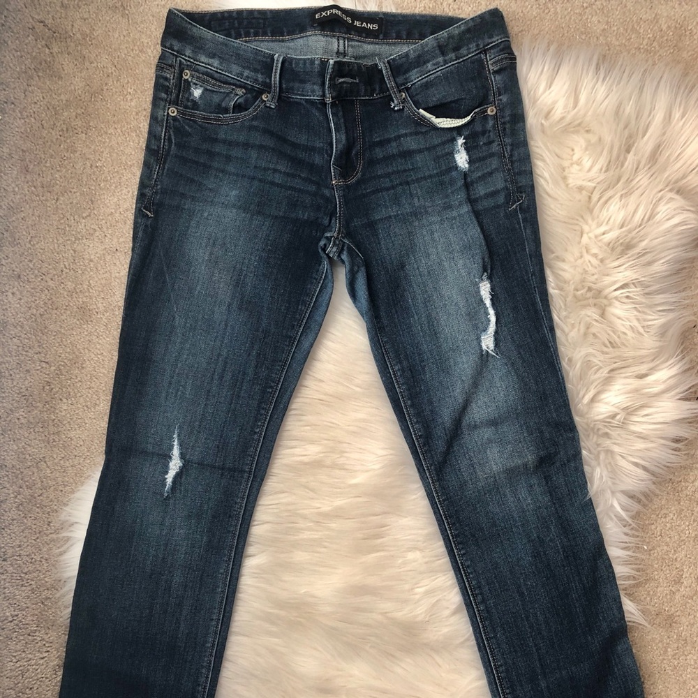 Express low rise jeans